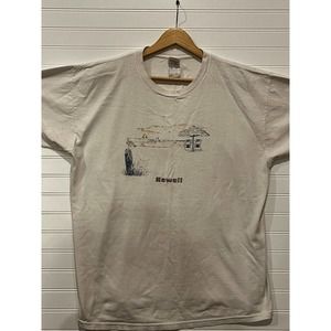 Vintage Fruit Of The Loom Hawaii White T-Shirt